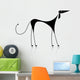 Funny Black Dog Silhouette