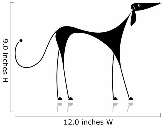 Funny Black Dog Silhouette