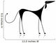 Funny Black Dog Silhouette