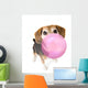 Cute Beagle Blowing Bubble Wall Mural