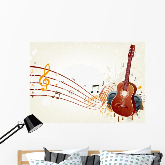 Music Background Wall Mural