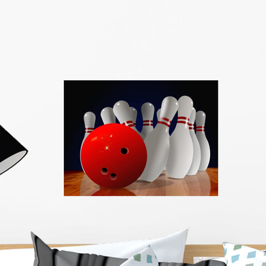 Bowling Strike Wall Mural