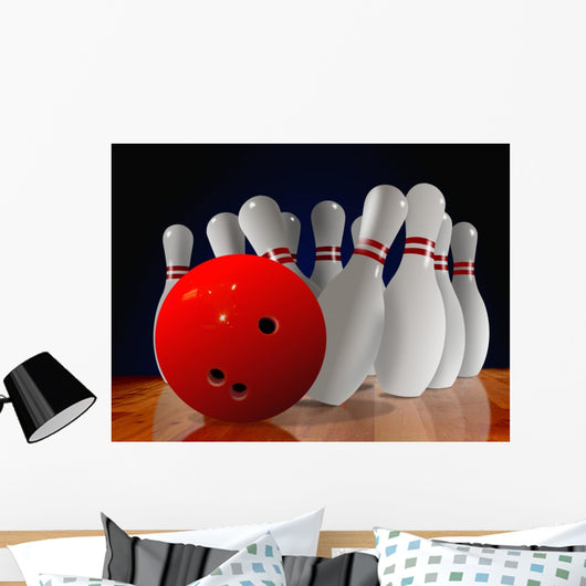 Bowling Strike Wall Mural