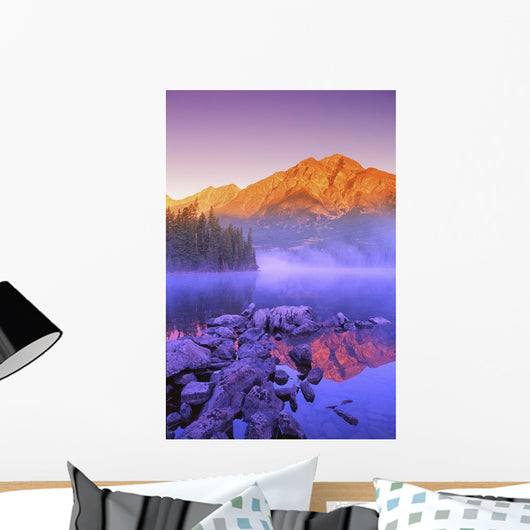 A Beautiful Lake, Jasper, Alberta, Canada Wall Mural
