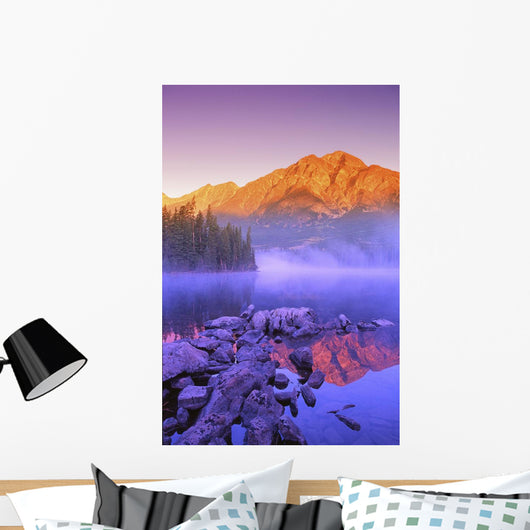 A Beautiful Lake, Jasper, Alberta, Canada Wall Mural