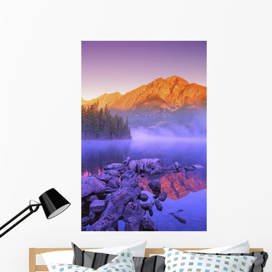 A Beautiful Lake, Jasper, Alberta, Canada Wall Mural