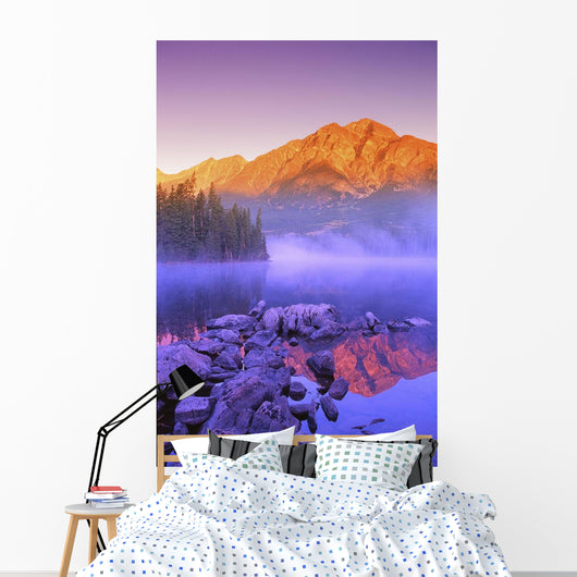 A Beautiful Lake, Jasper, Alberta, Canada Wall Mural