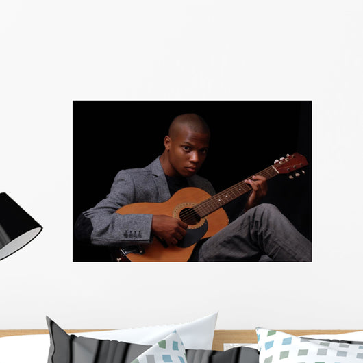Teen Playing Guitar Wall Mural