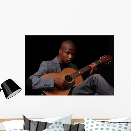 Teen Playing Guitar Wall Mural
