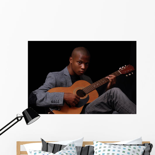 Teen Playing Guitar Wall Mural