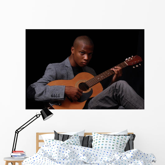 Teen Playing Guitar Wall Mural