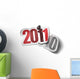 2011 Vs 2010 Happy Wall Decal