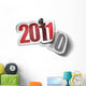 2011 Vs 2010 Happy Wall Decal