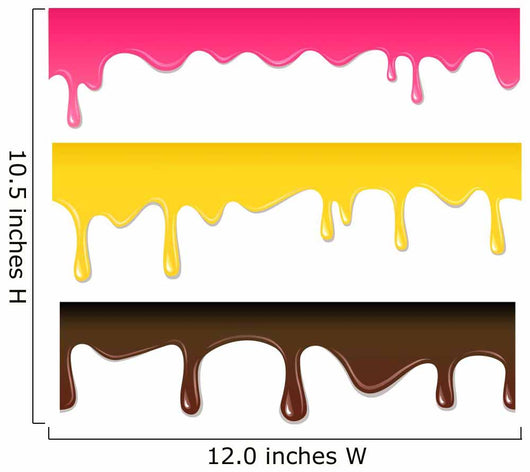 Vector Seamless Drips Wall Decal