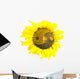 Yin-Yang Sunflower Wall Decal