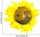 Yin-Yang Sunflower Wall Decal