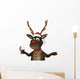 Toasting Rudolph Reindeer Wall Decal