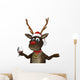Toasting Rudolph Reindeer Wall Decal