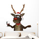 Toasting Rudolph Reindeer Wall Decal