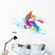 Figure of a Young Man Snowboarding Wall Decal