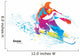 Figure of a Young Man Snowboarding Wall Decal