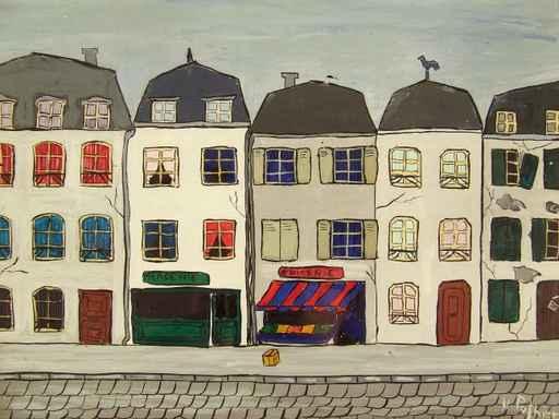 Peinture Rue Wall Decal