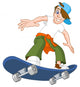 Skateboard Boy Wall Decal