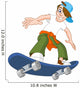 Skateboard Boy Wall Decal