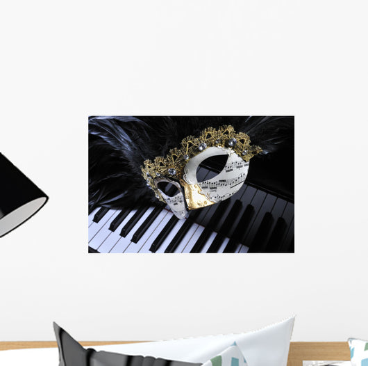 Mask on Wings Wall Mural