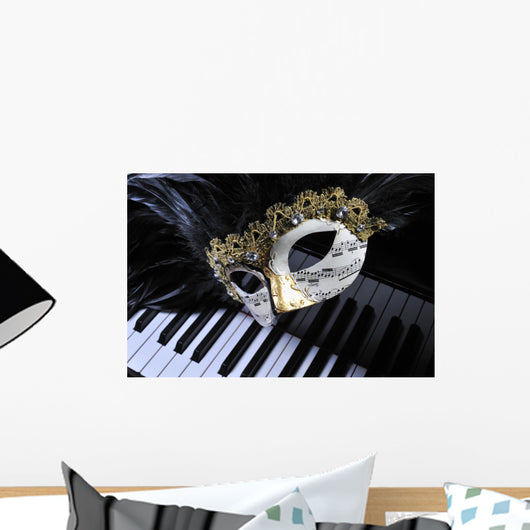 Mask on Wings Wall Mural
