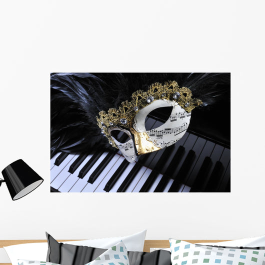 Mask on Wings Wall Mural