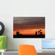 Oil Pump Sunset Wall Decal