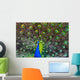 Blue Peacock Wall Decal