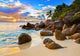 Tropical Beach Sunset Wall Decal Design 1