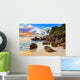 Tropical Beach Sunset Wall Decal Design 1