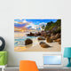 Tropical Beach Sunset Wall Decal Design 1