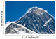 Top of the Mount Everest view from Kala Pattar, Nepal Wall Mural