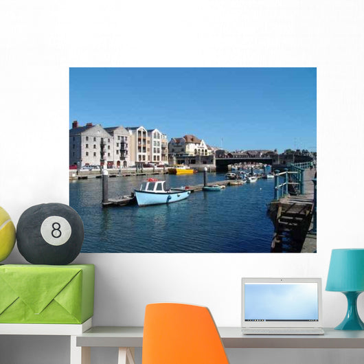Boats Sunny Harbour Wall Decal