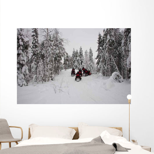 Pathfinder Winter Snowmobile Wall Decal