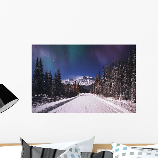 A Winter Road Wall Mural