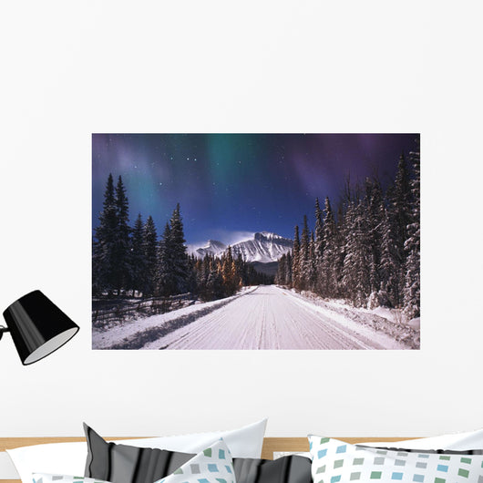 A Winter Road Wall Mural