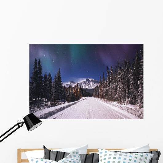 A Winter Road Wall Mural