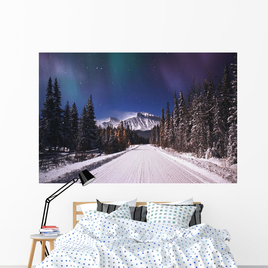 A Winter Road Wall Mural