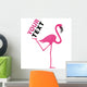 logo entreprise,logo flamant rose Wall Decal