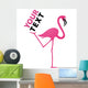 logo entreprise,logo flamant rose Wall Decal