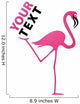 logo entreprise,logo flamant rose Wall Decal
