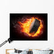 Hockey Puck Wall Mural