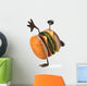 Handstand Hamburger Wall Decal
