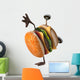 Handstand Hamburger Wall Decal