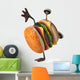 Handstand Hamburger Wall Decal